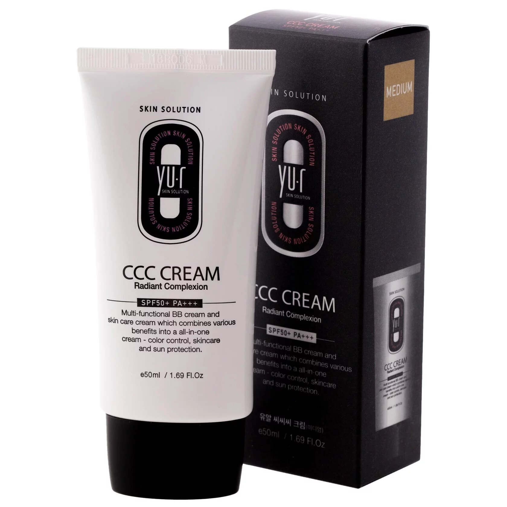 Yu.R Ссс Cream Medium (средний Беж), Spf50+